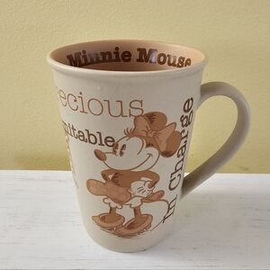 Disney World Minnie Mouse Ceramic Mug – Tan/Brown